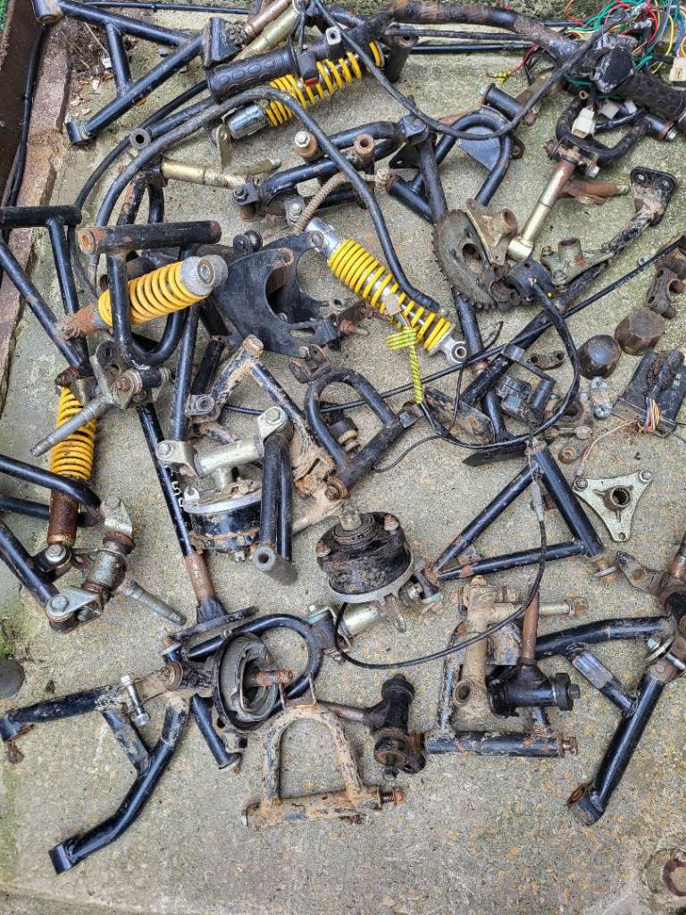 Various motorbike wheels 