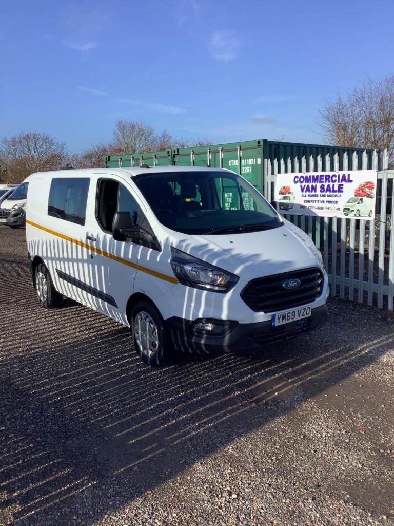 2020 Ford Transit Custom 2.0 EcoBlue 105ps crew van twin cab 6 seats NO VAT  PANEL VAN Diesel Manual