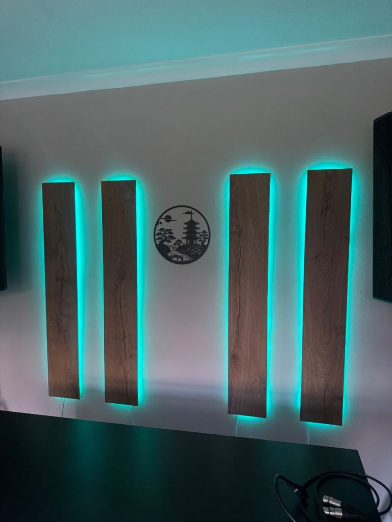 RGB Smart Panel LED Wall Lights x4