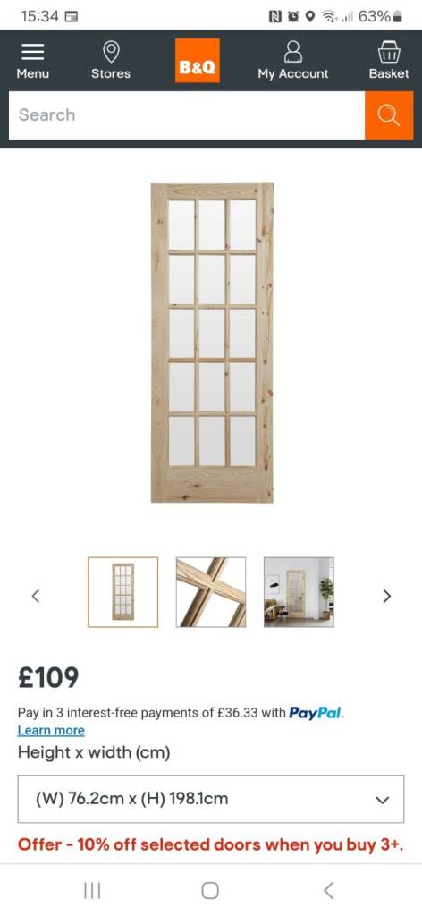 Double French doors and single 