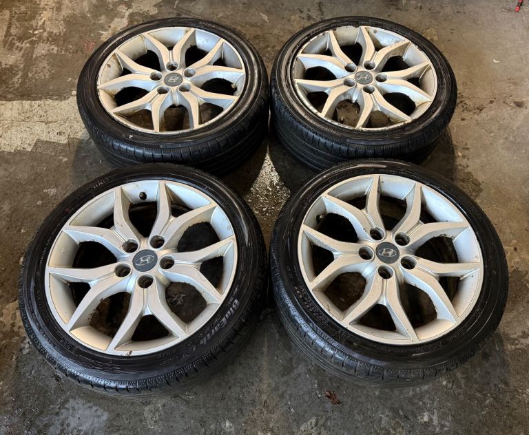 GENUINE OEM HYUNDAI COUPE 17” 5x114.3 ALLOY WHEELS + TYRES HONDA NISSAN TOYOTA  