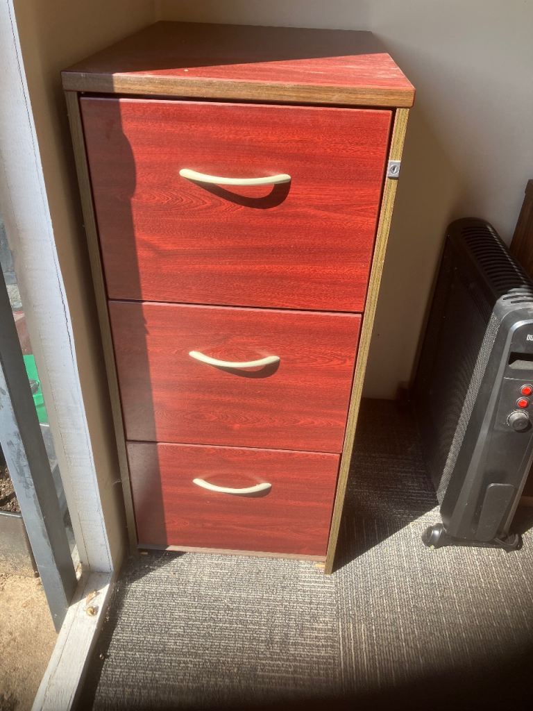 Wooden Filing Cabinet - Good Condition