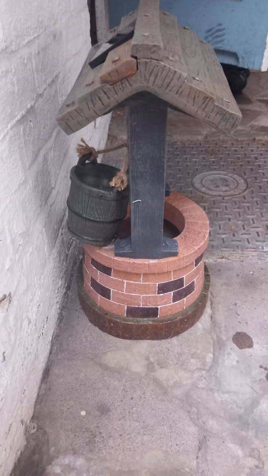 solar wishing well fountain