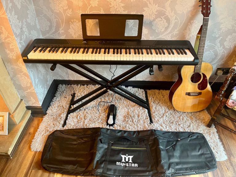 MUSTAR Digital Piano 88 Weighted Keys with Stand - Like New