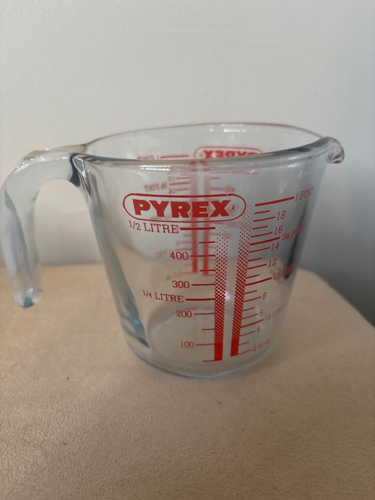 Pyrex measuring jug