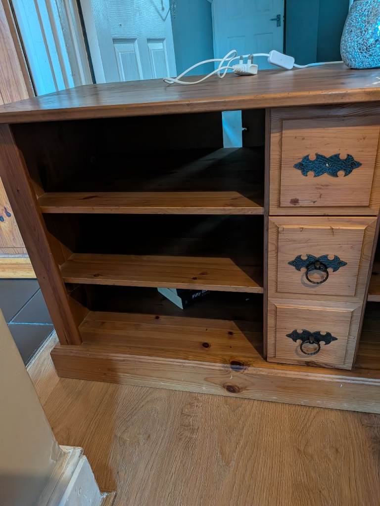 FREE Solid TV unit along with shoe rack 