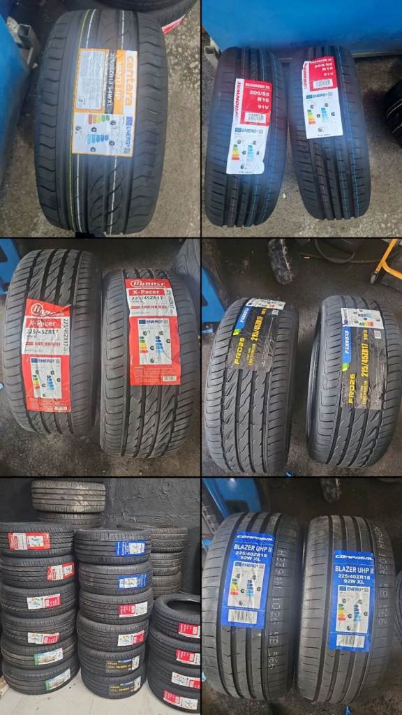 New and part worn tyres Cheapest in yorkshire 