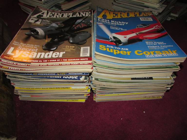 HUGE Pile of 89 x AEROPLANE MONTHLY magazines RAF, Aviation, Flying