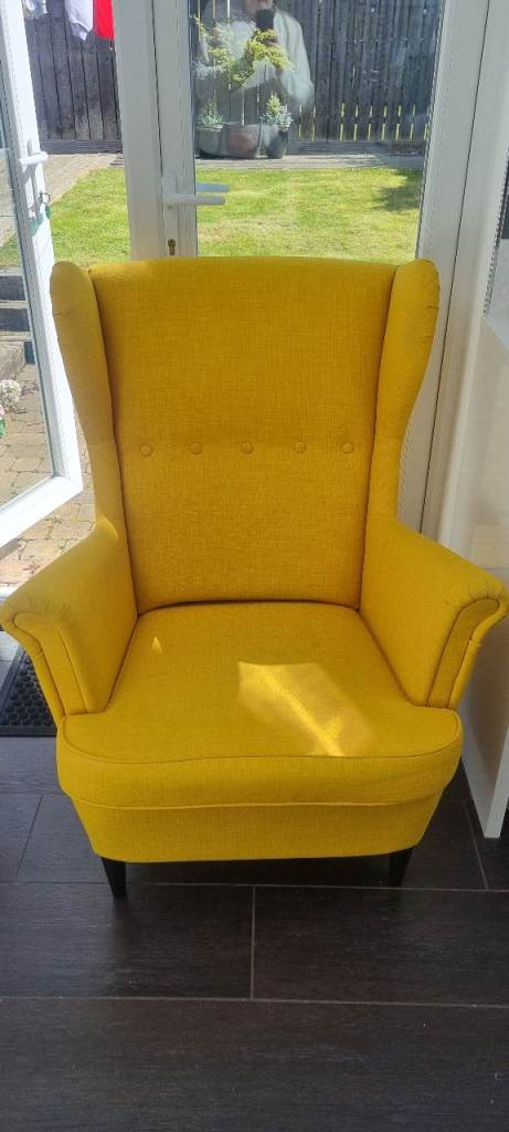 Ikea chair and footstool 