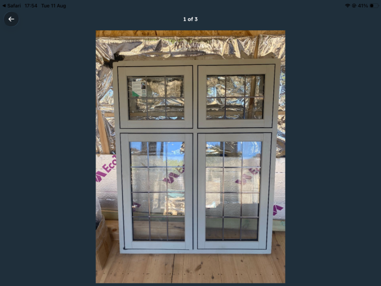 Free Brand new, rrp £750, unused large double glazed upvc window