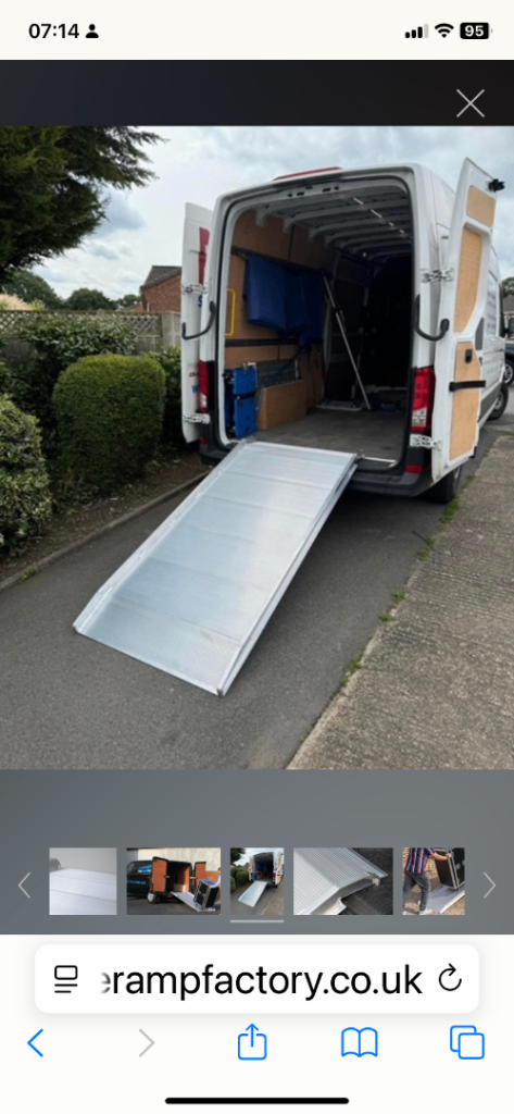 Van alloy folding ramps as new