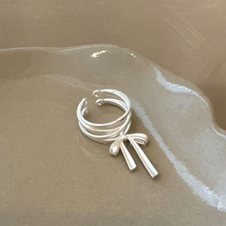 S925 Ballet bow ring