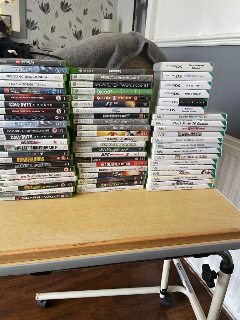 Large Bundle of Xbox 360, Xbox One, Nintendo Wii and DS Games