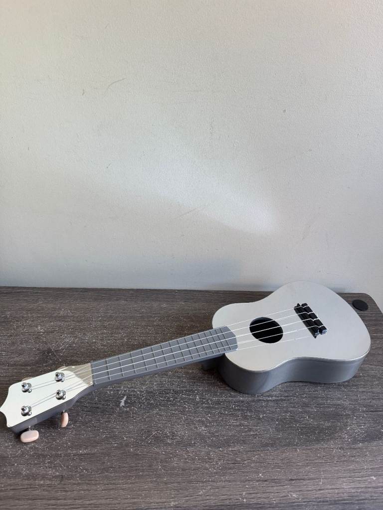23" Child Acoustic Guitar Beginner Children Musical Instrument Chrome Silver