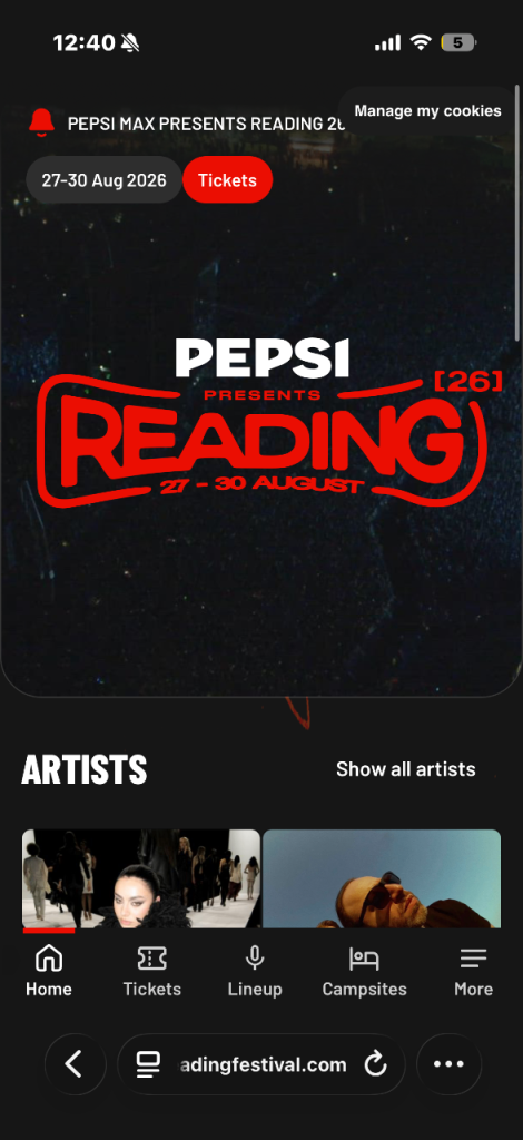 Reading Festival Tickets - 27-30 August 2026