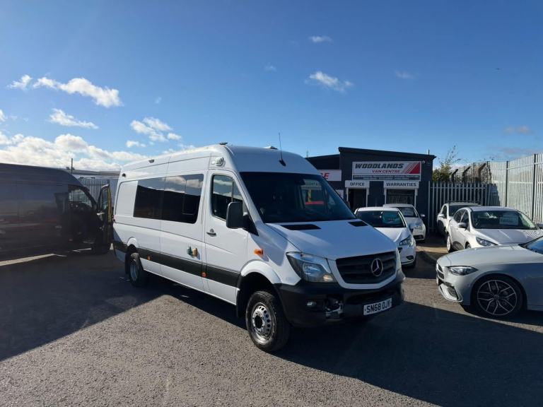 2018 ON 68 PLATE MERCEDES BENZ SPRINTER 519 CDI 4X4 LWB TWIN WHEEL VAN AUTO ULEZ