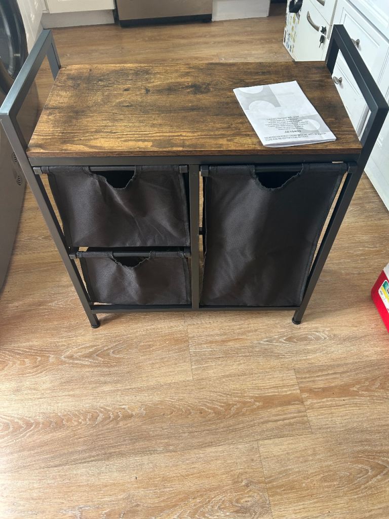 Laundry Hamper with Storage Shelf – As Good As New