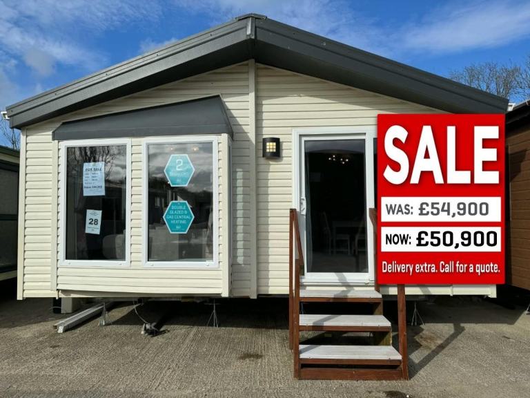 2 Bed Willerby Twin Lodge for Offsite Sale - DG / CH / New Carpet / Bath 