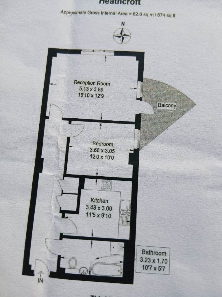 Large 1 bed flat Hanger hill Ealing w5