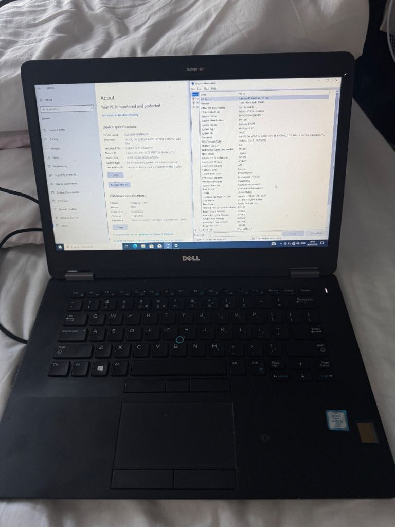 DELL LATITUDE - E7470 i5 V PRO - 250GB MEMORY - 8GB RAM - £130