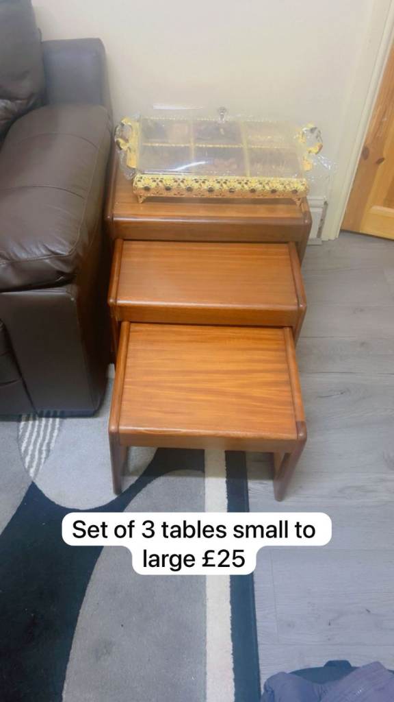 3 Set of tables