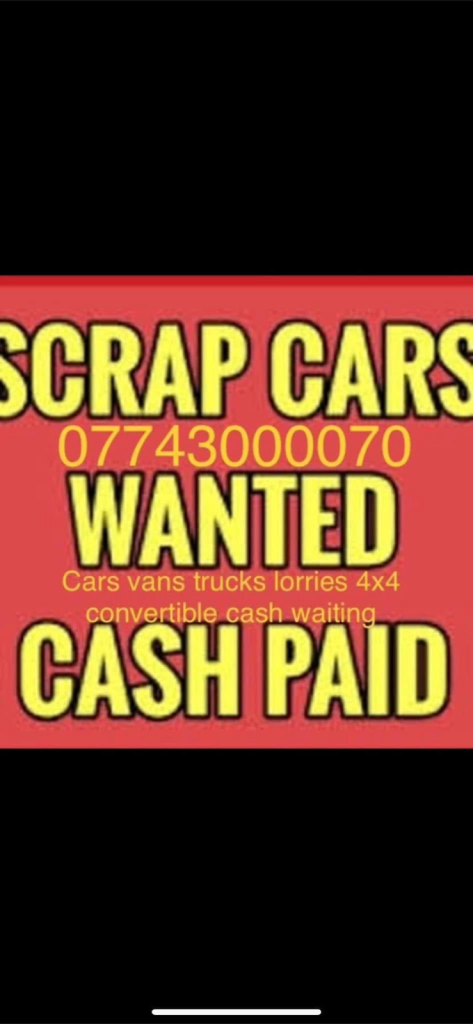 Huddersfield scrap vehicle buyer always 