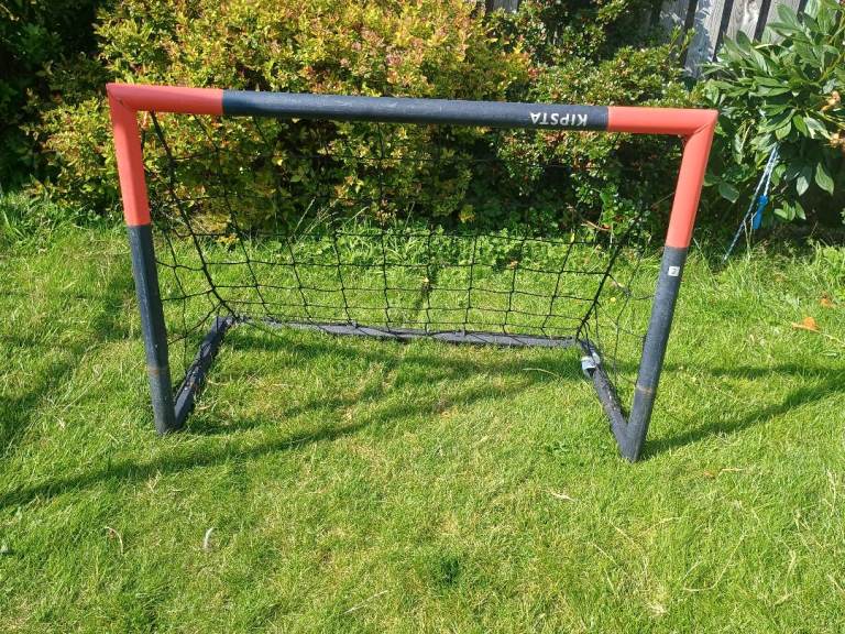 KIPSTA Kids Football Goal – Black and Orange