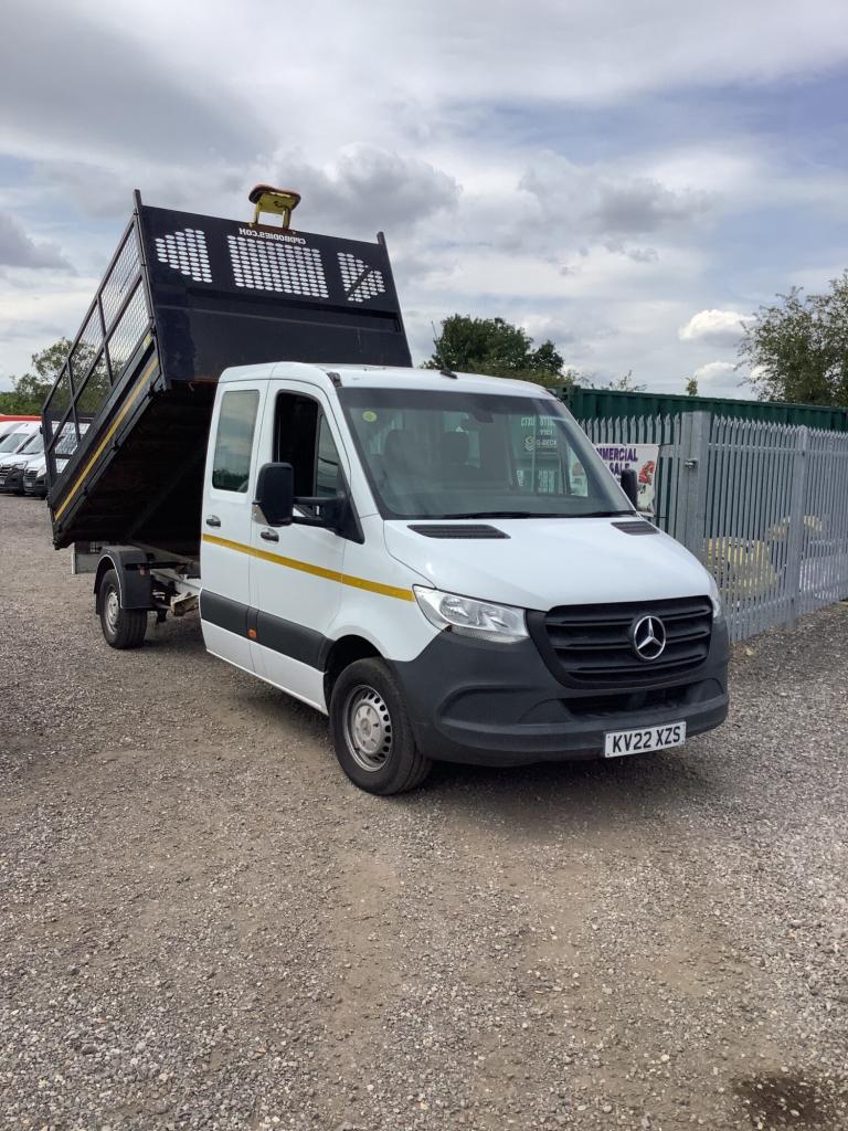 2022 Mercedes-Benz Sprinter 3.5t Progressive Crew Cab Tipper CHASSIS CAB Diesel Manual