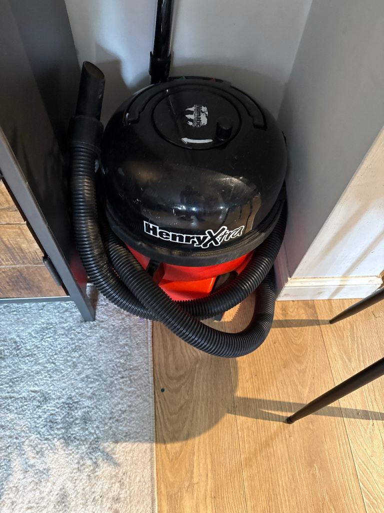 Henry Xtra Vacuum Cleaner – Red and Black, Good Condition