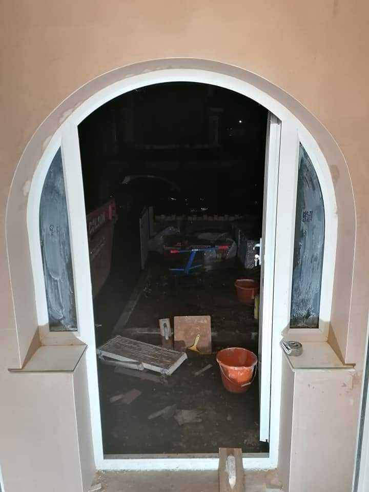 plastering