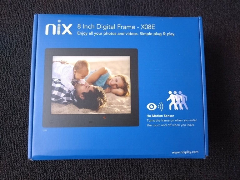 Nix 8 Inch Digital Photo Picture Frame - X08E + Hu-Motion Detection + Speakers BRAND NEW BOXED