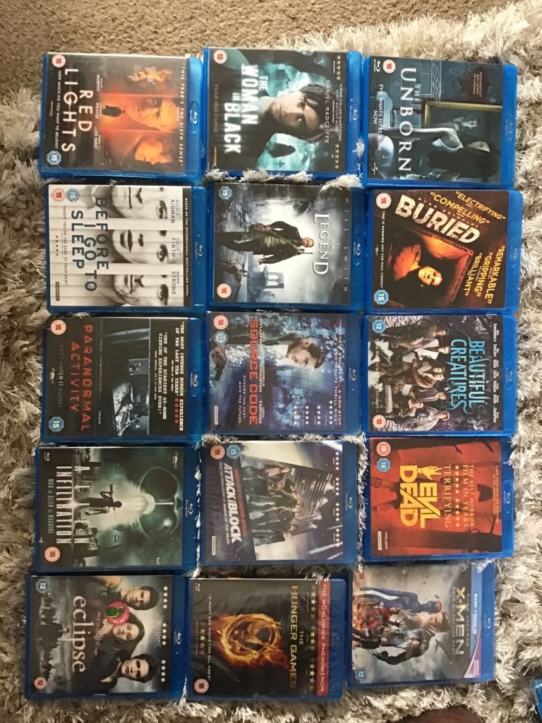 Mainly horror x20adult themed Blu-ray bundle, one cert 18 some sealed all mint 