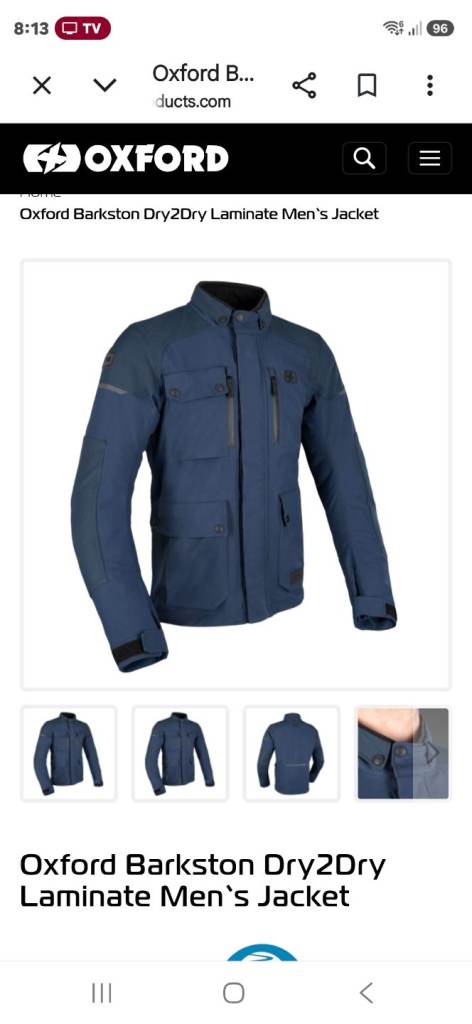Oxford laminated dry2dry Barkston jacket 