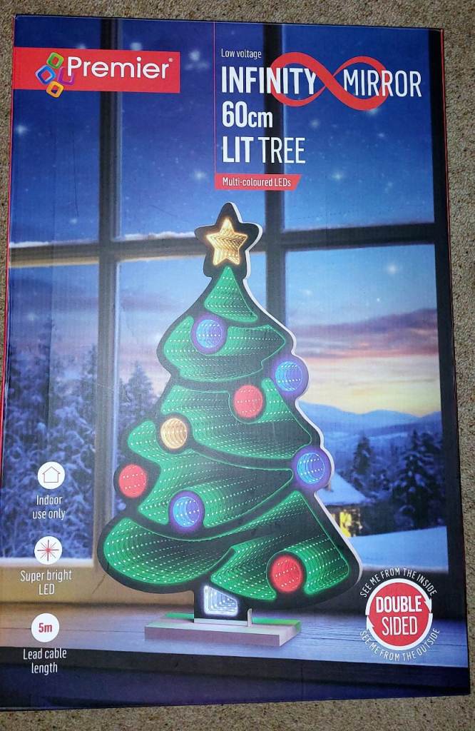 Premier infinity mirror 60cm lit tree