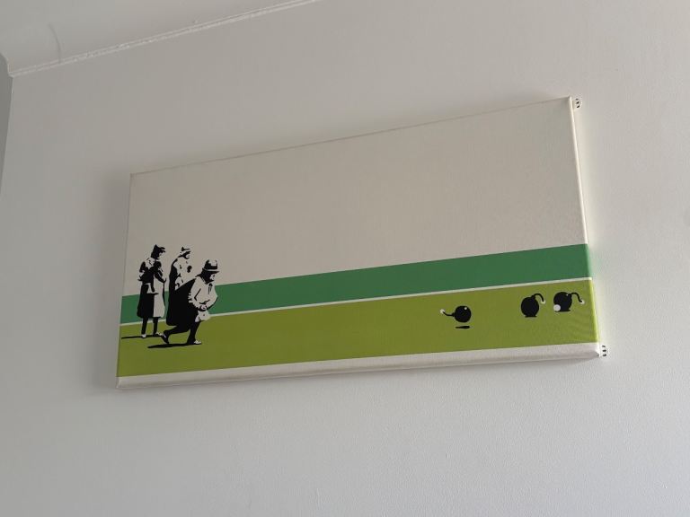 Banksy canvas print 80cm x 40cm