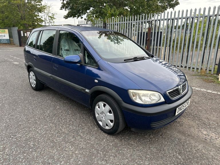 2005 Vauxhall ZAFIRA, 7 Seater, Manual, Petrol, 5 doors, Blue, ULEZ (not grand c4 touran c-max)