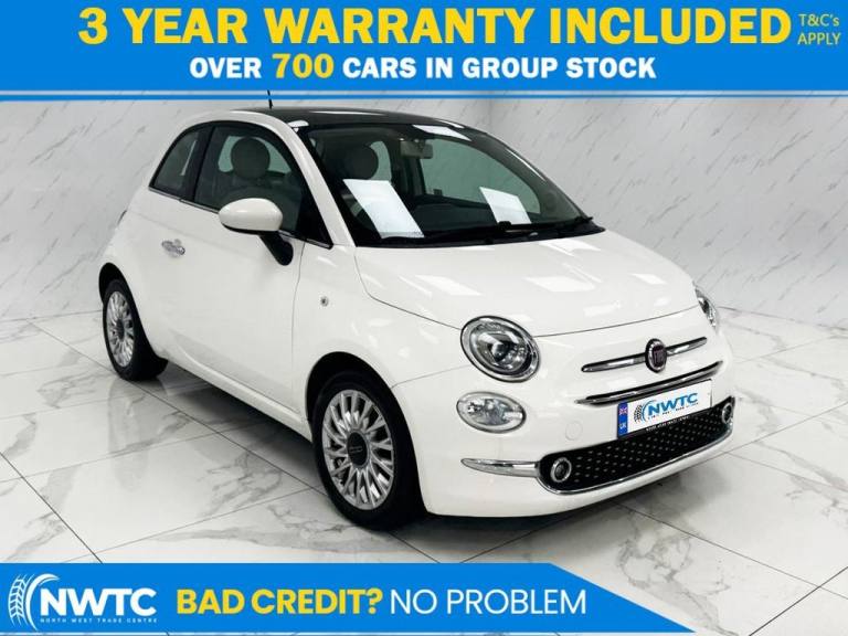 2017 Fiat 500 1.2 Lounge Hatchback 3dr Petrol Manual Euro 6 (s/s) (69 bhp) 2 FORMER OWNER Hatchba...