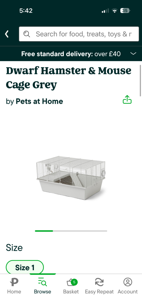 Hamster/Mouse cage