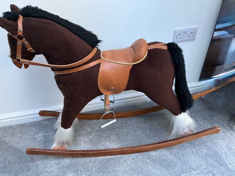 A sturdy traditionally made rocking horse by M J Mark