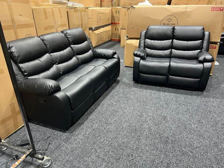 🛋️ Roma Recliner 3+2 & Corner Sofa Set – Original Leather 🏠 Booking Now + Free Home Delivery
