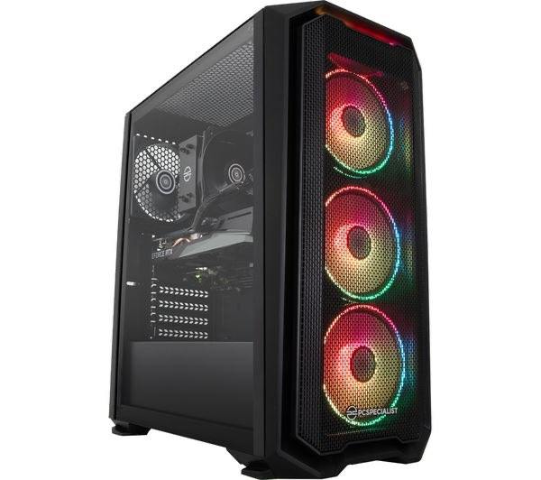PCSPECIALIST - Tornado R3S Gaming PC - AMD Ryzen 3, RTX 3050, 512 GB SSD