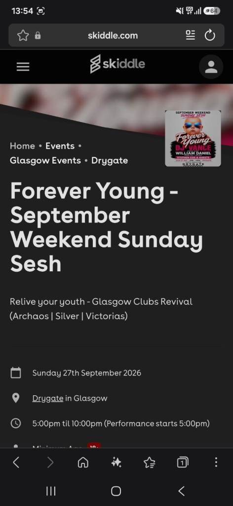 DJ VANCE TICKETS . DRYGATE 