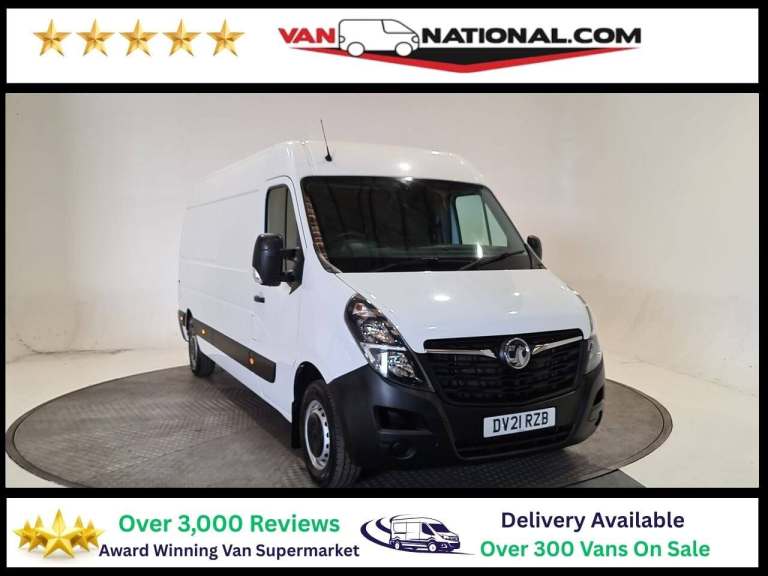 2021 Vauxhall Movano 2.3 CDI 3500 BI-TURBO EDITION L3 H2 135 BHP LWB Panel Van Diesel Manual