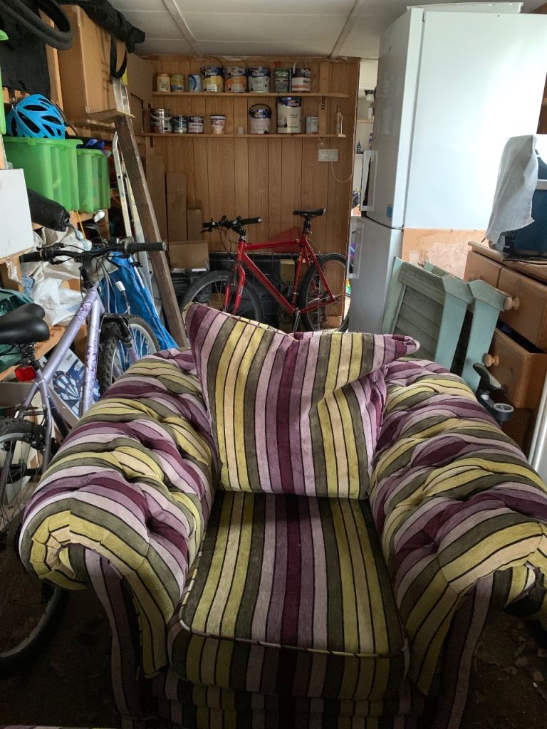 Two seater sofa and arm chair 