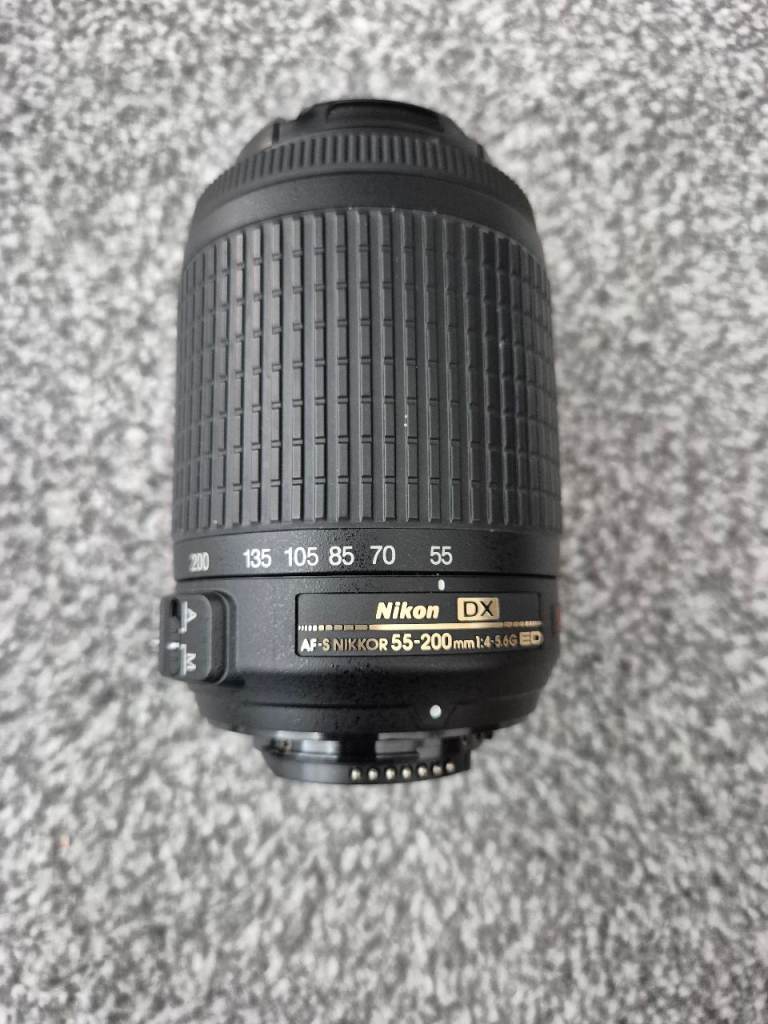 Nikon AF-S NIKKOR 55-200mm DX VR Lens – Good Condition