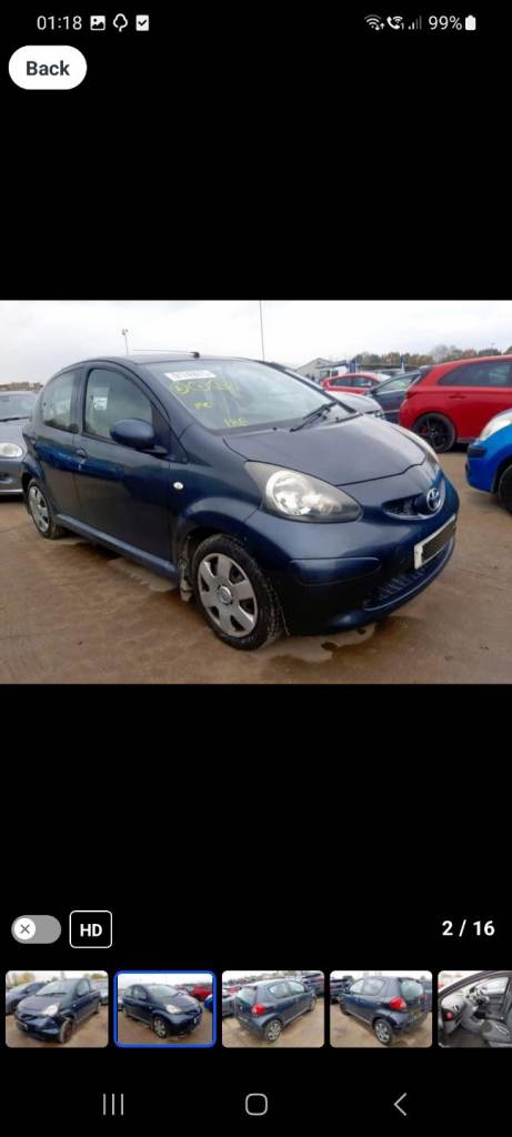 Toyota aygo 2008 breaking 