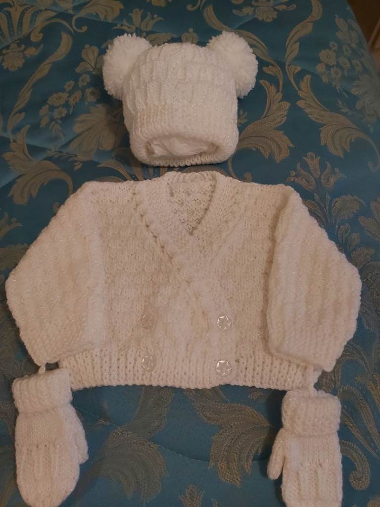 Beautiful hand knitted baby items 