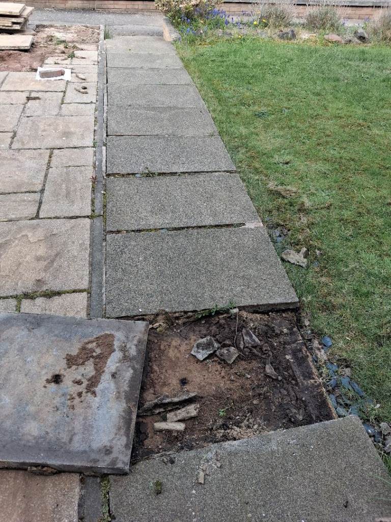 large cement slabs - free for uplifting