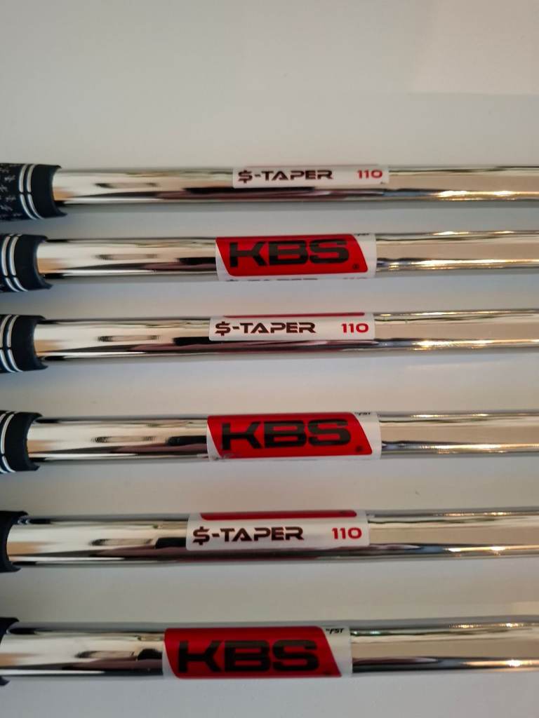 Set of KBS golf shafts 110 REG