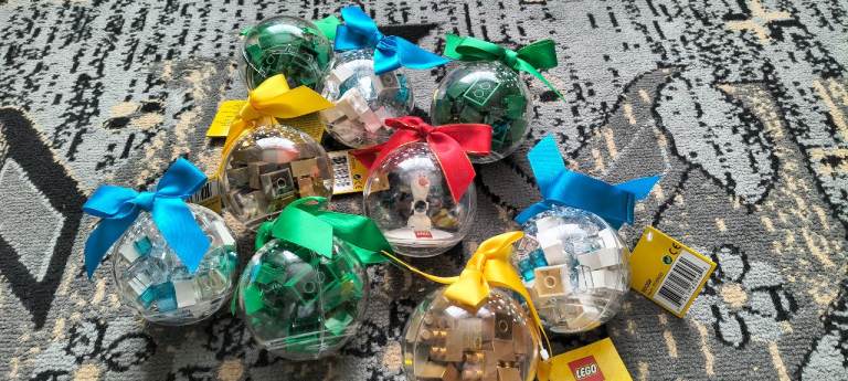 3x Pack LEGO Christmas Baubles / Ornaments + Olef Hanging Baubles Decoration